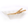 Cryspo Trio Salatiera Porselanis Tetragni 28ek me Koutales Bamboo 2600090